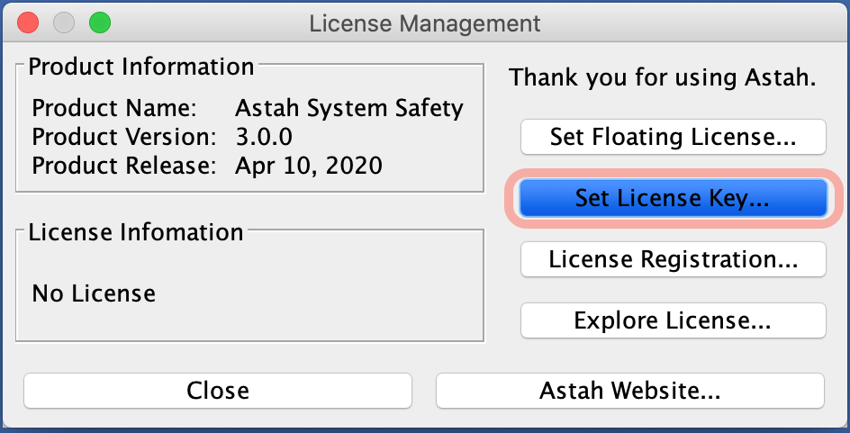 astah license key